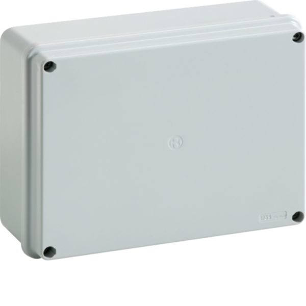 HAGER BOCCHIOTTI - Cassetta di derivazione IP56 grigia 190x140x70 viti metalliche IP56 04 VM