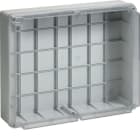 HAGER BOCCHIOTTI - IP56 08 TRASP VM Cassetta di derivazione cop trasparente viti metalliche GRIGIO