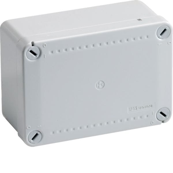 HAGER BOCCHIOTTI - Cassetta di derivazione IP56 grigia 120x80x50 1/4 di giro IP56 02 GRI