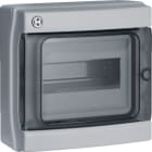 HAGER BOCCHIOTTI - IP65 08 GRI Centralino IP65 8 moduli portella fumè linea Pablo GRIGIO