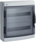 HAGER BOCCHIOTTI - Centralino 36 moduli con portella fumè Pablo IP65 grigio IP65 36 GRI