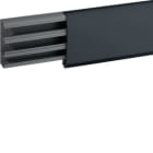 HAGER BOCCHIOTTI - Canale battiscopa a 3 scomparti 81,5x22,5mm nero ardesia TBN A