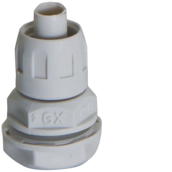 HAGER BOCCHIOTTI - Raccordo girevole guaina spiralata-scatola IP65 passo GAS grigio RPS8