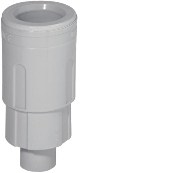 HAGER BOCCHIOTTI - Raccordo tubo rigido 32mm - guaina 25mm IP67 grigio in sacchetto da 6pz GSTON32