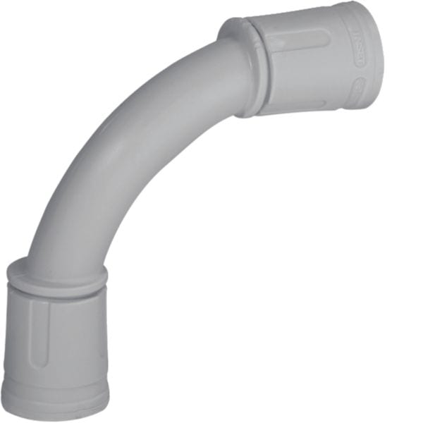 HAGER BOCCHIOTTI - Curva a 90° ad innesto rapido IP67 grigia in sacchetto da 6pz CIRN16