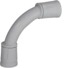 HAGER BOCCHIOTTI - Curva a 90° ad innesto rapido IP67 grigia in sacchetto da 6pz CIRN16