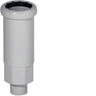 HAGER BOCCHIOTTI - Raccordo tubo rigido 16mm - guaina spiralata 12mm IP65 grigio BLOG16