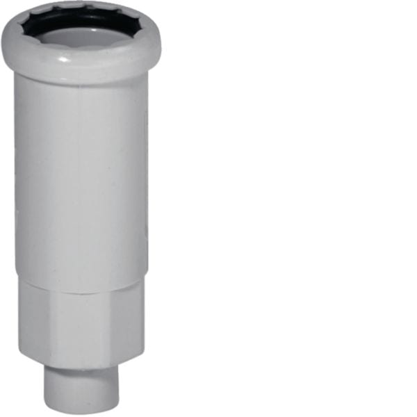 HAGER BOCCHIOTTI - Raccordo tubo rigido 32mm - guaina spiralata 25mm IP65 grigio BLOG32