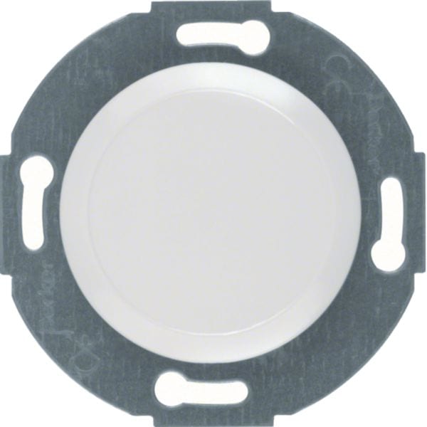 HAGER BOCCHIOTTI - Inserto cieco con pezzo centrale Serie 1930/Glas bianco polare lucido