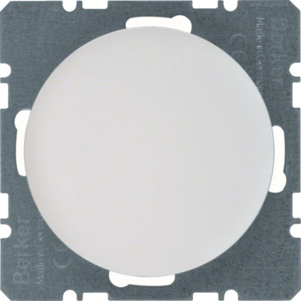 HAGER BOCCHIOTTI - Inserto cieco con pezzo centrale Berker R.1/R.3 bianco polare lucido