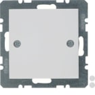 HAGER BOCCHIOTTI - Inserto cieco con pezzo c.le , avvitabile Berker S.1/B.3/B.7 bianco polare lucid