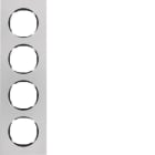 HAGER BOCCHIOTTI - Cornice quadrupla R.8 acciaio inox