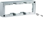 HAGER BOCCHIOTTI - Cornice tripla per montaggio a parete alu velluto, verniciato