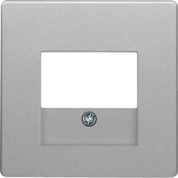 HAGER BOCCHIOTTI - Pezzo centrale con finestra TAE Berker Q.1/Q.3 alu velluto, verniciato