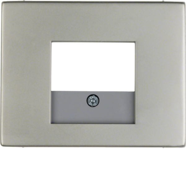HAGER BOCCHIOTTI - Pezzo centrale con finestra TAE Berker K.5 acciaio inox, metallo opaco
