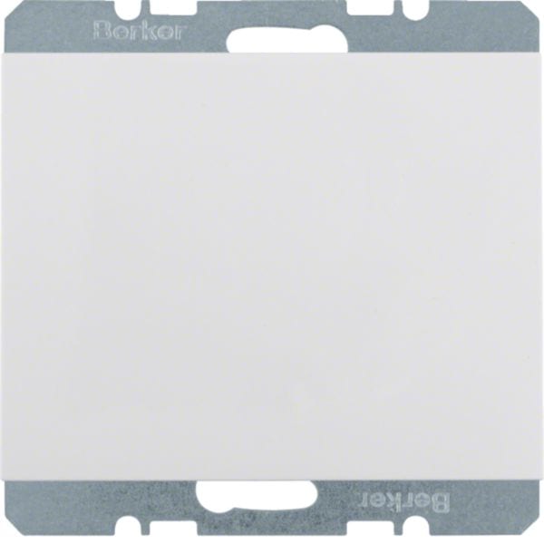 HAGER BOCCHIOTTI - Inserto cieco con pezzo centrale Berker K.1 bianco polare lucido