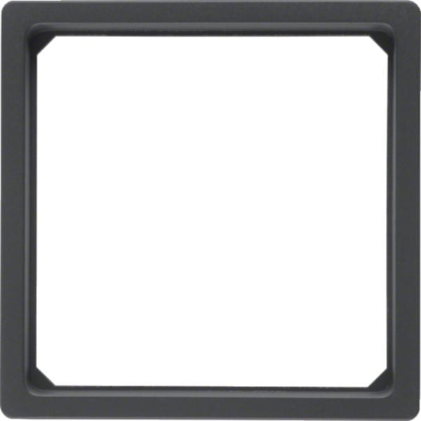 HAGER BOCCHIOTTI - Anello adattatore x pezzo c.le 50 x 50 mm Serie Q.1/Q.3 antrac.velluto, vern.
