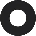 HAGER BOCCHIOTTI - Pezzo centrale per pulsante/spia luminosa E10 Berker R.1/R.3 nero lucido
