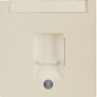 HAGER BOCCHIOTTI - Pezzo c.le  con otturatore di protezione antipolvere Berker S.1 bianco lucido
