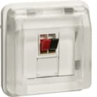HAGER BOCCHIOTTI - Inserto x colleg. altoparl. + coperch parete/incasso Serie W.1 bianco pol. opac