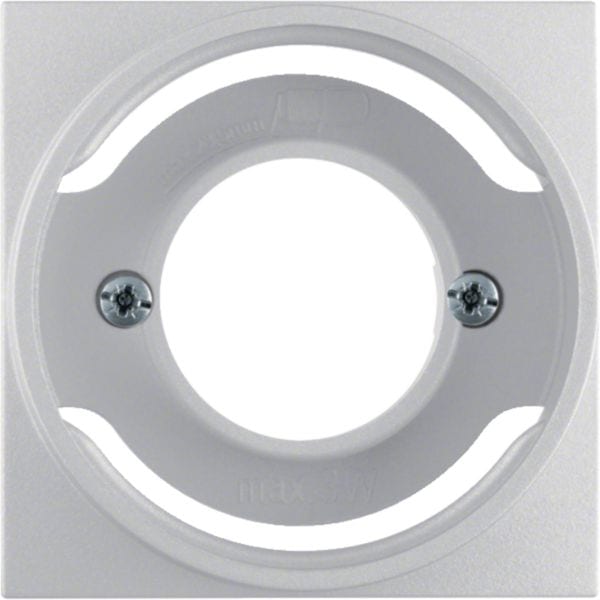 HAGER BOCCHIOTTI - Pezzo centrale per spia luminosa E14 Berker B.7 alu opaco, verniciato