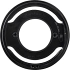 HAGER BOCCHIOTTI - Pezzo centrale per spia luminosa E14 Berker R.1/R.3 nero lucido