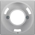 HAGER BOCCHIOTTI - Pezzo centrale per spia luminosa E14 Berker Q.1/Q.3 alu velluto, verniciato