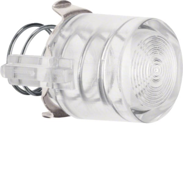 HAGER BOCCHIOTTI - Puls. x base puls./spia lum. E10 Serie 1930/Glas/R.classic chiaro, trasparente