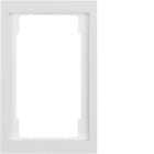 HAGER BOCCHIOTTI - Cornice doppia per montaggio verticale Berker K.1 bianco polare lucido