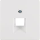 HAGER BOCCHIOTTI - Pezzo c.le  x presa RJ universale singolo Berker Q.1/Q.3 bianco polare velluto