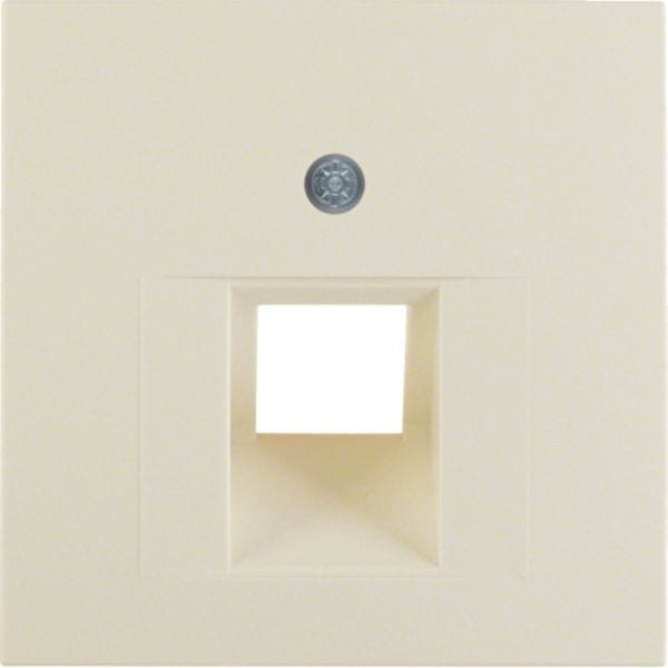 HAGER BOCCHIOTTI - Pezzo centrale per presa RJ universale Berker S.1?bianco lucido