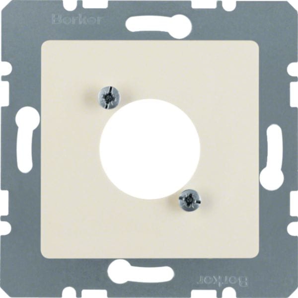 HAGER BOCCHIOTTI - Mascherina centrale per connettore XLR serie D bianco lucido