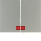 HAGER BOCCHIOTTI - Bilanciere doppio con lente Berker K.5 acciaio inox opaco, verniciato
