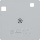 HAGER BOCCHIOTTI - Mascherina centrale 50x50 x int. diff., alluminio opaco, verniciato