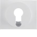 HAGER BOCCHIOTTI - Pezzo centrale x interruttore/pulsante a chiave Berker K.1 bianco polare lucido