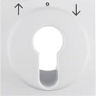 HAGER BOCCHIOTTI - Pezzo c.le x comm./puls. a chiave x venez. Serie S.1/B.3/B.7 bianco pol. opac