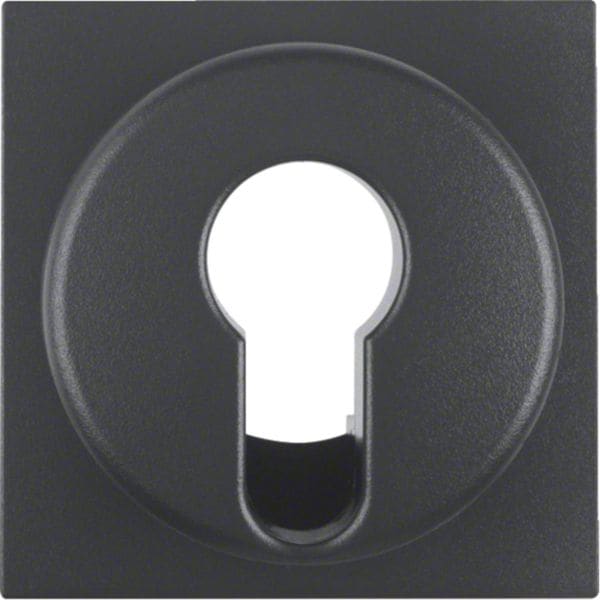 HAGER BOCCHIOTTI - Pezzo centrale per interruttore/pulsante a chiave Berker B.3/B.7 antracite opaco