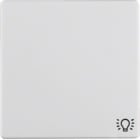 HAGER BOCCHIOTTI - Bilanciere con serigrafia per luce Berker Q.1/Q.3 bianco polare velluto