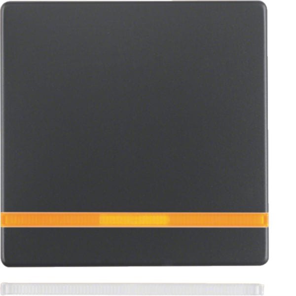 HAGER BOCCHIOTTI - Bilanciere con lente Berker Q.1/Q.3 antracite velluto, verniciato