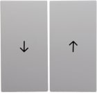 HAGER BOCCHIOTTI - Bilanciere doppio con serigrafia freccia Berker S.1/B.3/B.7 bianco polare opaco