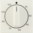 HAGER BOCCHIOTTI - Pezzo centrale per timer meccanico 120 min Berker S.1 bianco lucido