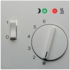 HAGER BOCCHIOTTI - Pezzo c.le x Termostato x risc. a pavimento Serie S.1/B.3/B.7 bianco pol. opac