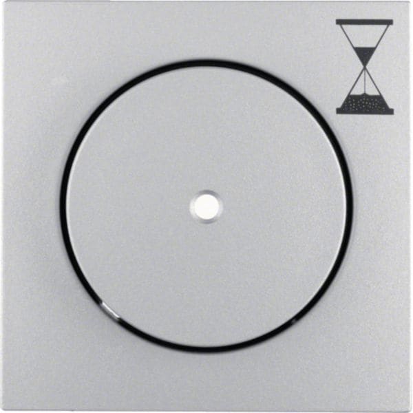 HAGER BOCCHIOTTI - Pezzo centrale per inserto timer elettronico Berker B.7 alu opaco, verniciato