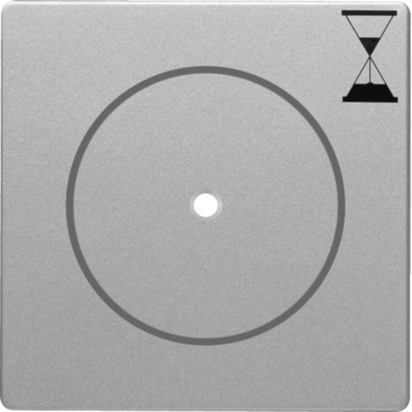 HAGER BOCCHIOTTI - Pezzo centrale per inserto timer Berker Q.1/Q.3 alu velluto, verniciato