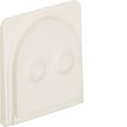 HAGER BOCCHIOTTI - Passacavo per 2 cavi Berker W.1 bianco polare opaco