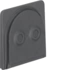 HAGER BOCCHIOTTI - Passacavo per 2 cavi Berker W.1 grigio opaco