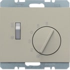 HAGER BOCCHIOTTI - Termostato, deviat., + pezzo c.le + comm. Estate/Inverno K.5 acciaio inox