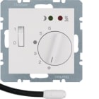 HAGER BOCCHIOTTI - Termost. cont. NA + mostrina x risc. a pavim. Serie S.1/B.3/B.7 bianco pol. opac