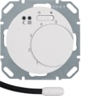 HAGER BOCCHIOTTI - Termostato cont. NA + pezzo c.le x risc. a pavim. Serie R.1/R.3 bianco pol. luc.