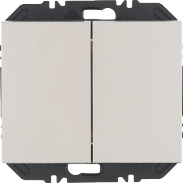 HAGER BOCCHIOTTI - Modulo EnOcean con bilanciere doppio, K.x acciaio inox verniciato opaco
